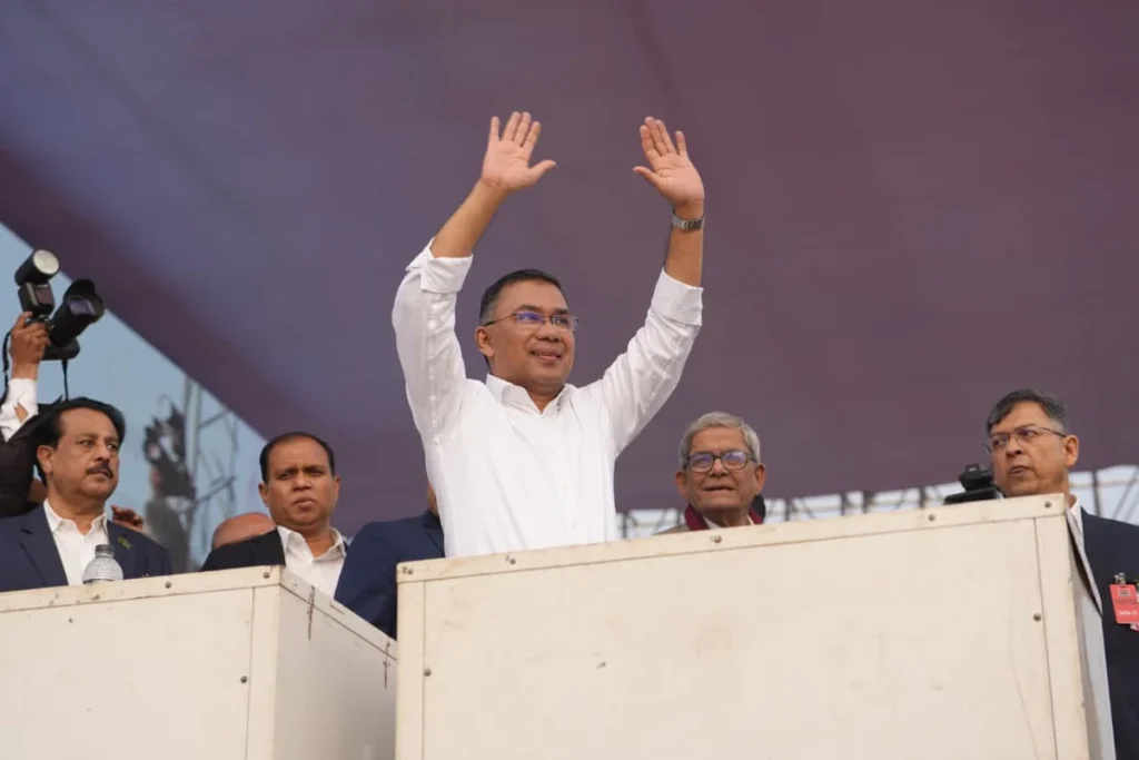 ঢাকা-১৭ আসনে তারেক রহমানের পক্ষে মনোনয়নপত্র সংগ্রহ