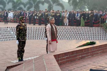জাতীয় স্মৃতিসৌধে রাষ্ট্রপতির শ্রদ্ধা