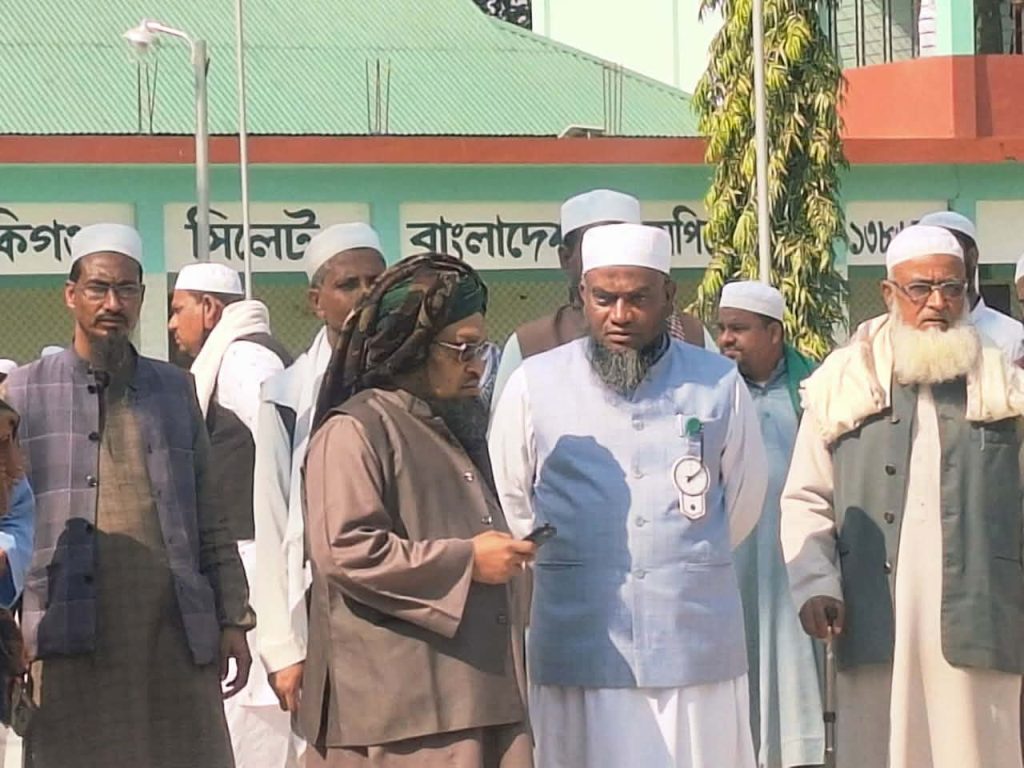 দেওয়াল ঘড়ির সমর্থনে জকিগঞ্জের বিভিন্ন এলাকায় গণসংযোগ