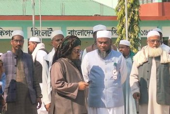 দেওয়াল ঘড়ির সমর্থনে জকিগঞ্জের বিভিন্ন এলাকায় গণসংযোগ