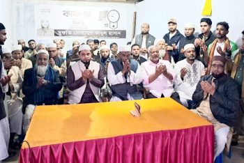 দেওয়াল ঘড়ির সমর্থনে জকিগঞ্জের কাজলসার ইউনিয়নে দিনভর গণসংযোগ