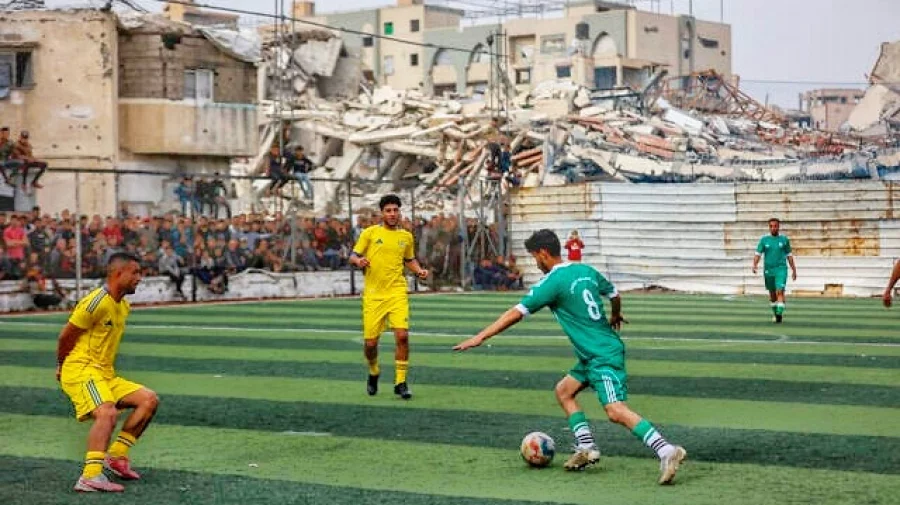যুদ্ধবিধ্বস্ত গাজায় দুই বছর পর ফিরলো ফুটবল টুর্নামেন্ট