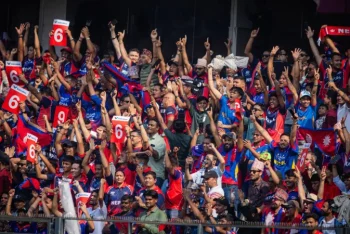 বিশ্বকাপ গ্যালারি মাতিয়ে গেছে নেপাল